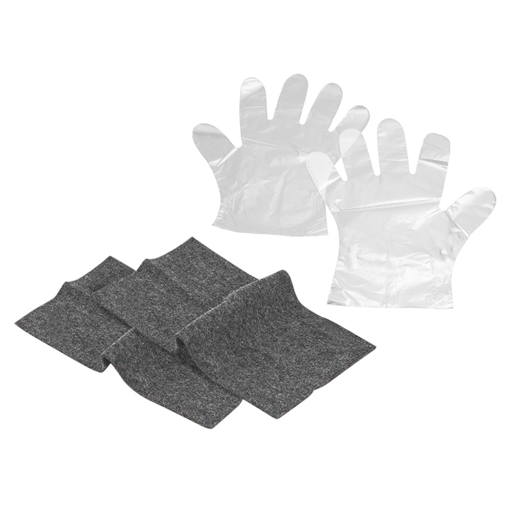 

2pcs Car Paint Scratch Repair Cloth Nano Light Scratch Remover Rag + Gloves, 501 Original