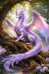 Luxury AB Velvet Diamond Painting Kit - Purple Dragon