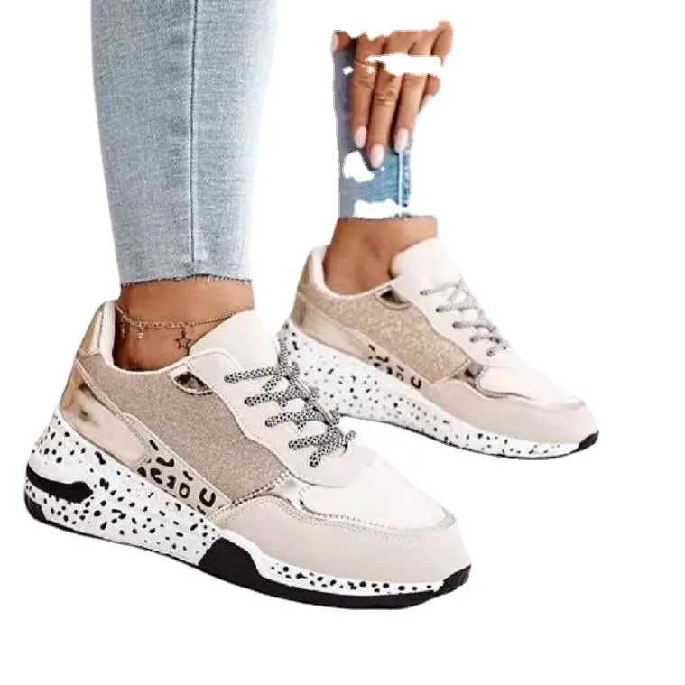 Breakj Breakj Large-Size Single Shoes Autumn New Thick-Edged Slid Laced Old Dad Shoes Casual Sports Women's Shoes