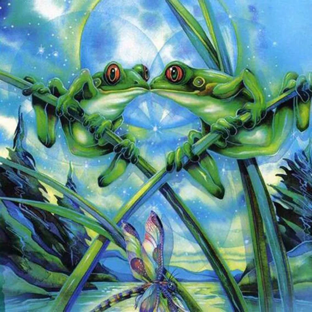 Full Round/Square Diamond Painting -  Animal Frog