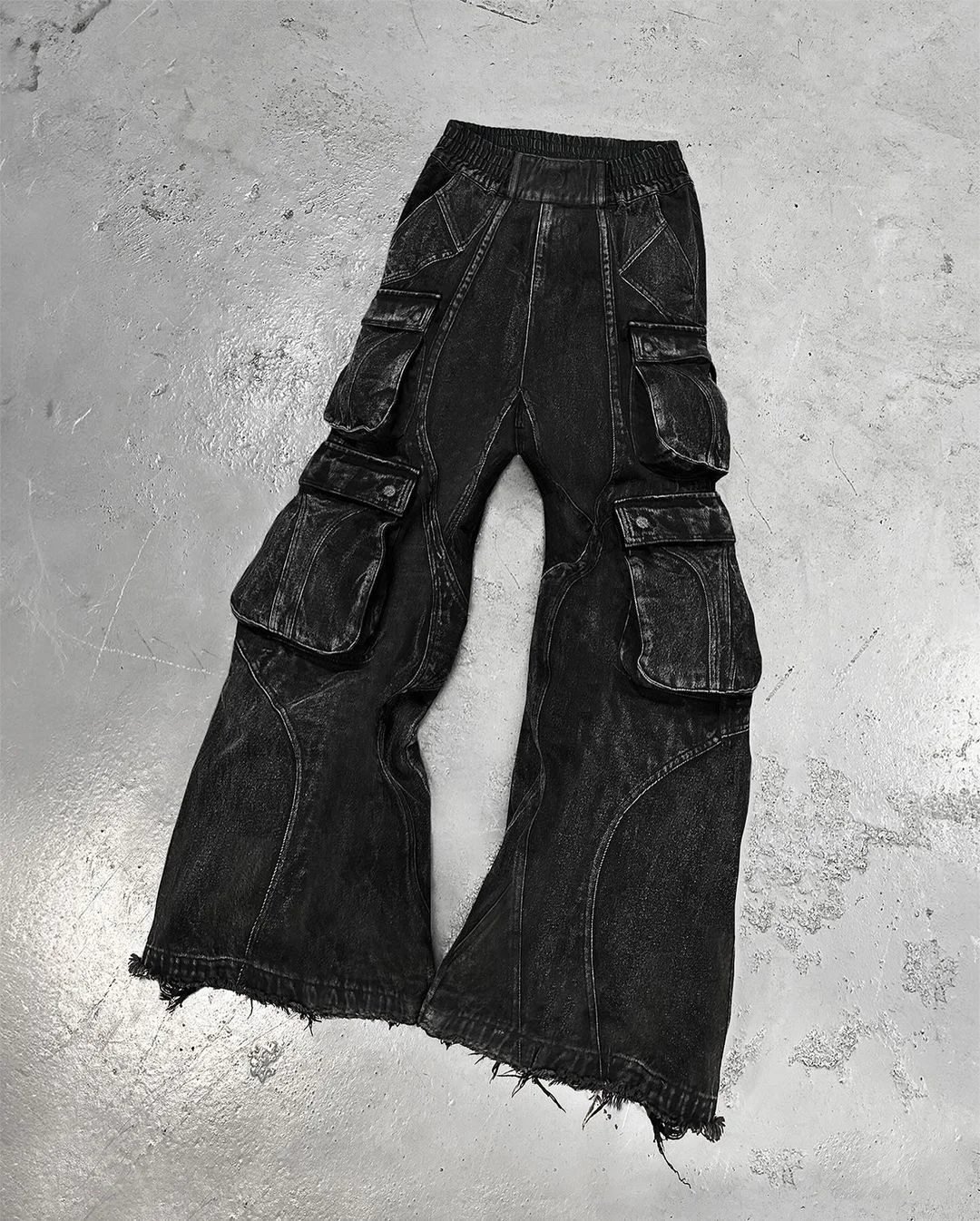 Aonga Harajuku Y2k Jeans Goth Hip Hop Pattern Oversized Pocket Ripped Black Baggy Jeans Casual New Mens Womens Denim Pants Streetwear aonga