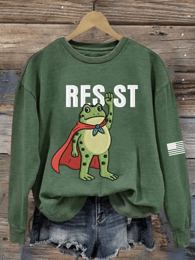 Women's FDT Printed Crew Neck Sweatshirt 