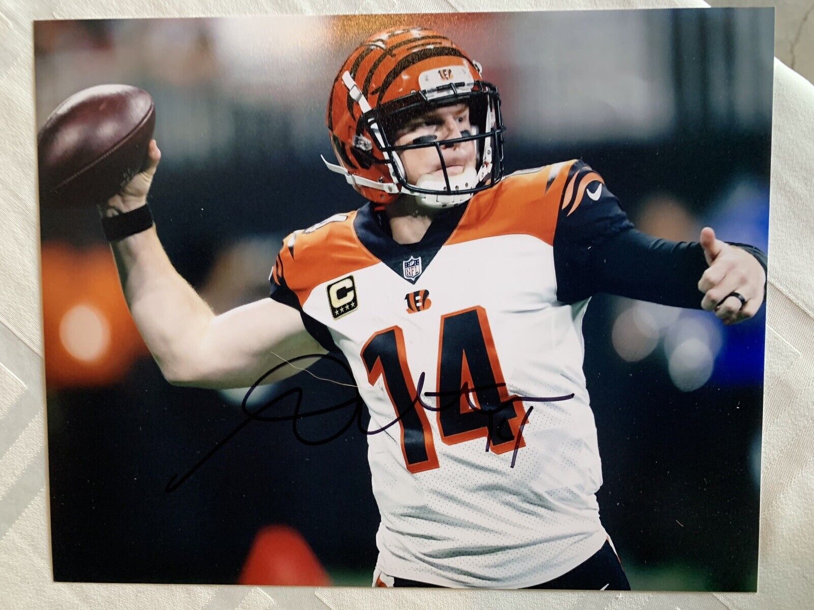 Andy Dalton Signed 11x14 Photo Poster painting Auto