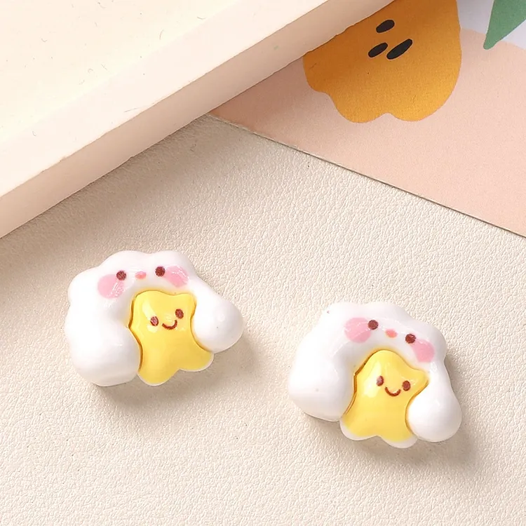 Mini Cute Cloud Resin Charm
