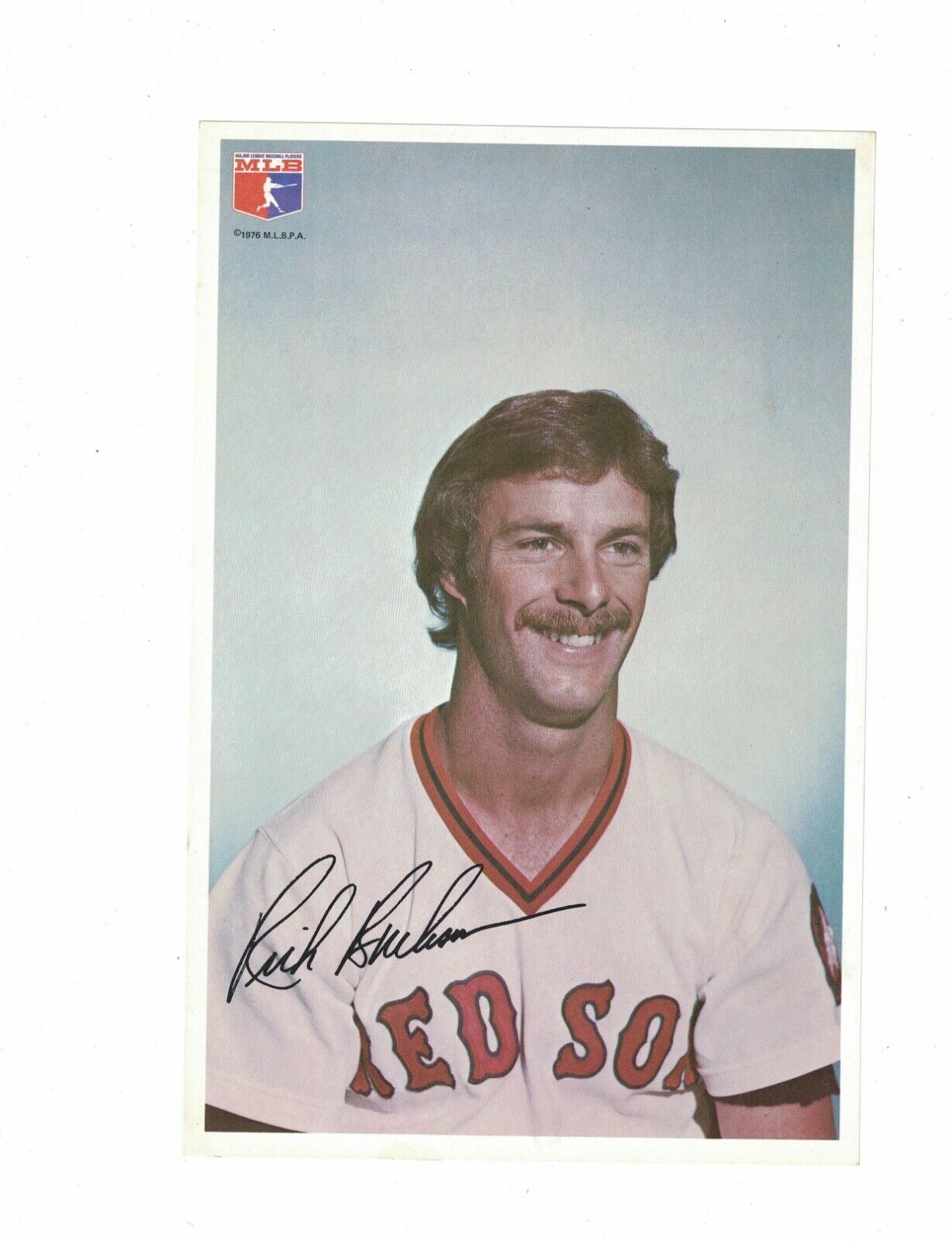 Rick Burleson Boston Red Sox 1976 Team Issued 6x9