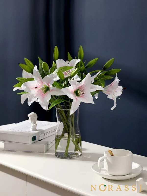 Silk Lily Artificial Flowers For Decoration