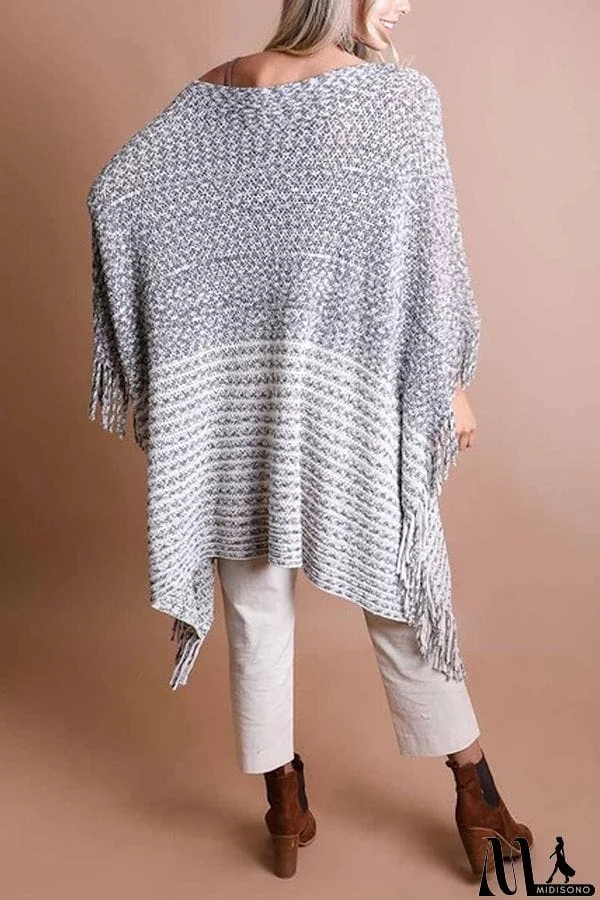 MidiSono - Sweet And Innocent Chenille Poncho Top