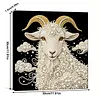 DIY Pearl Painting Sheep for Home Wall Decor with Frame(30x30cm)