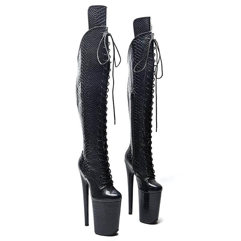 VCshoes 23CM/9inches Knee High Boots For Women Chunky Platform High Boots Party Shoes Ladies