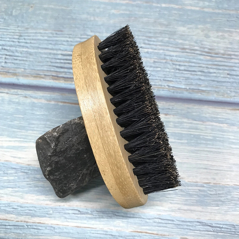Manufacturer In Stock Special Offer Men’s Curved Beard Brush Facial Beard Brush Men’s Care Tools