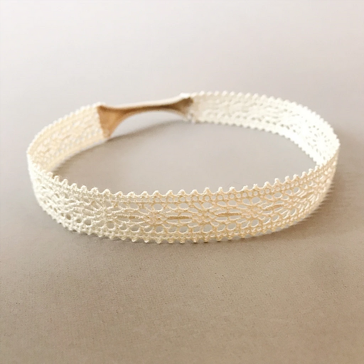  Natural Lace Wraparound Headband - RSDP-Rebornbabypuppen-Rebornbabypuppen.de