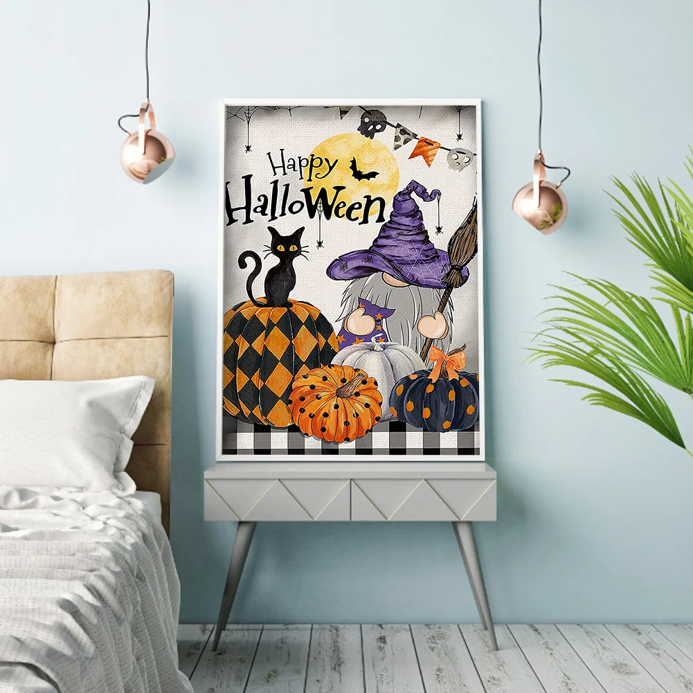 5D Kit Rhinestone DIY Halloween Goblin Full Round Drill Diamond Painting