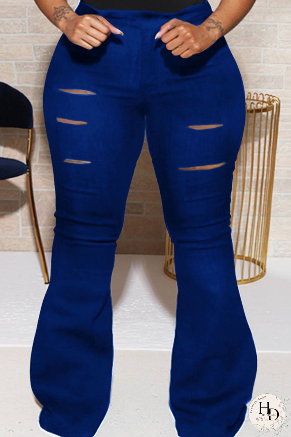 Black Casual Solid Hollowed Out Patchwork Turtleneck Plus Size