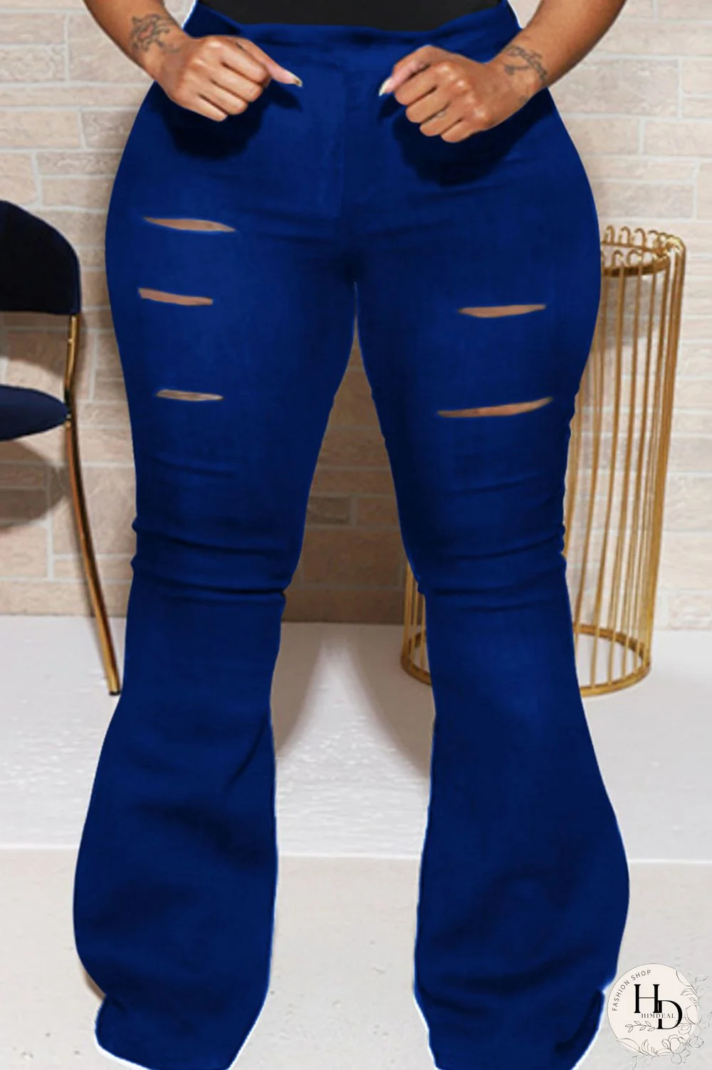 Black Casual Solid Hollowed Out Patchwork Turtleneck Plus Size