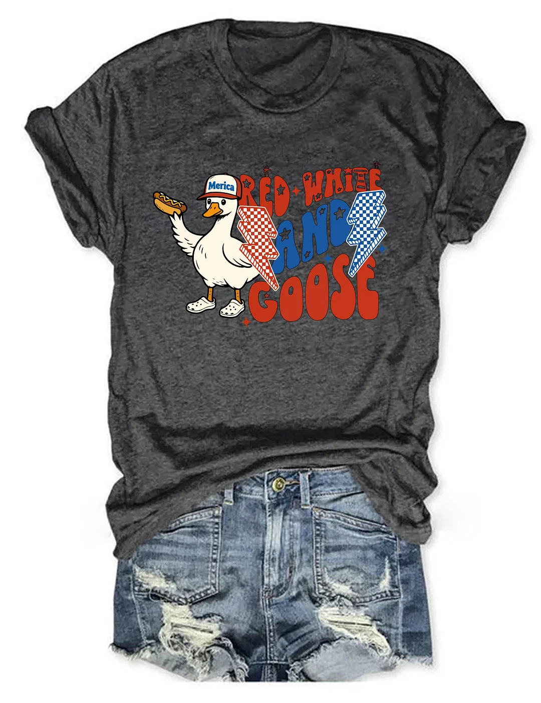 Red White And Goose T-shirt