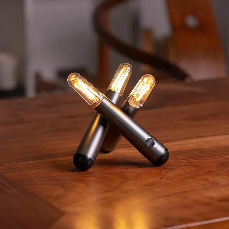 Cordless Abstract Modern Trio Table Lamp