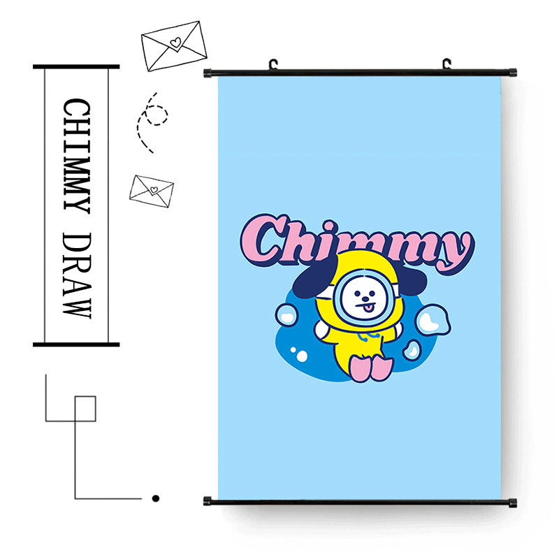 BT21 Let's Splash Cartoon Hanging Picture