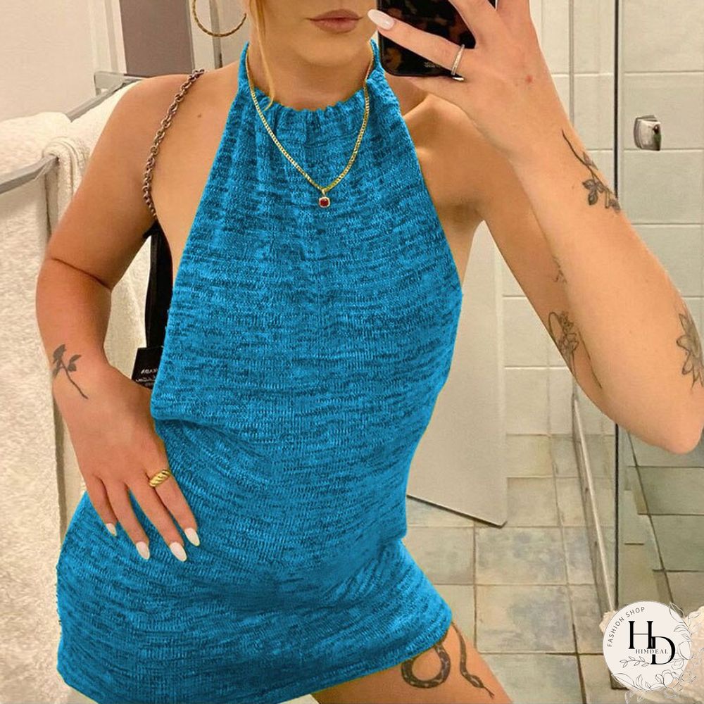 Sexy Backless Mini Dress Bodycon Skinny Club Party
