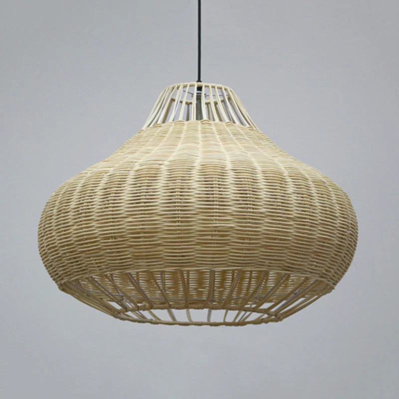 Arturest Pendant Light Hand-woven Rattan Lampshade For Living Room