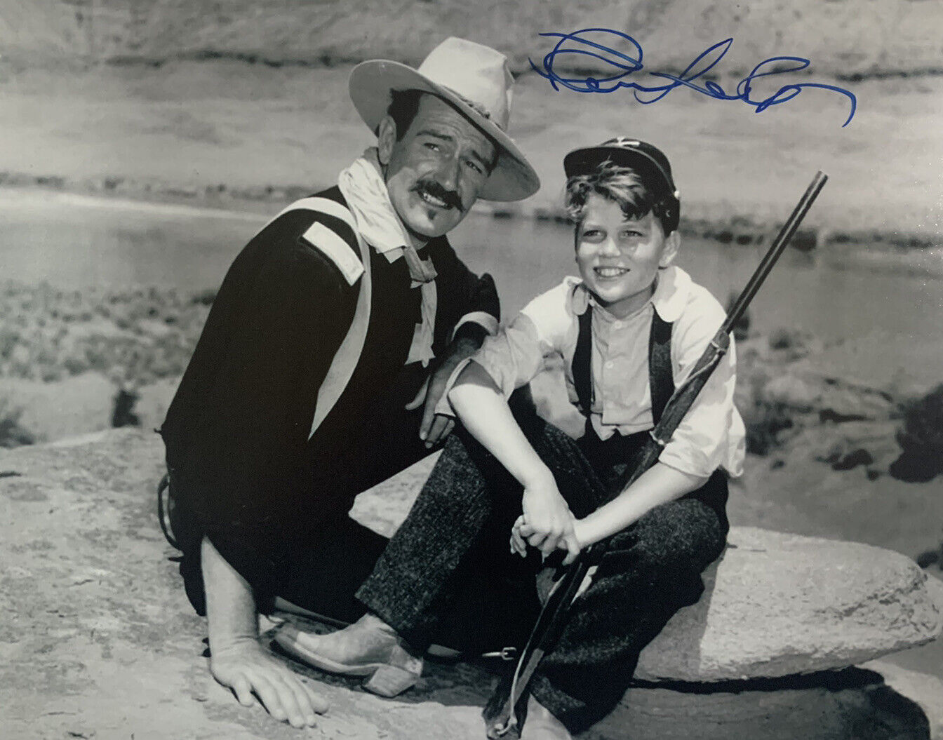 PATRICK WAYNE HAND SIGNED 8x10 Photo Poster painting JOHN WAYNE ACTOR AUTOGRAPHED AUTHENTIC