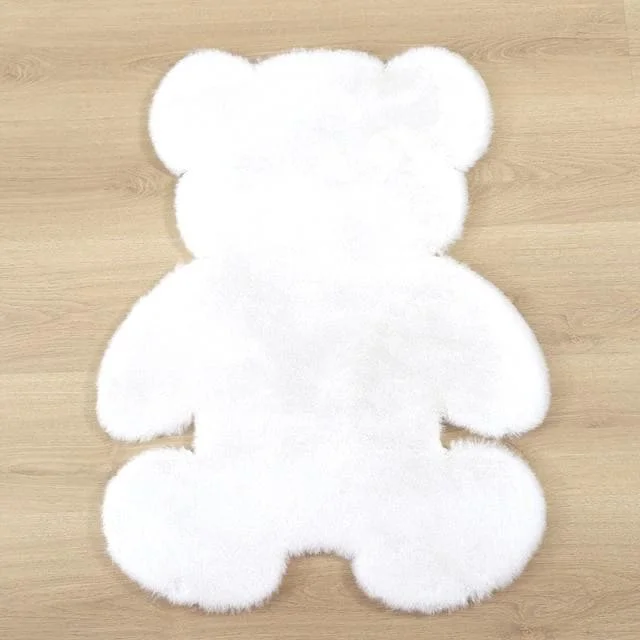 5 Color Cute Fluffy Bear Rug Living Room Bedroom Antiskid Mat SP16048