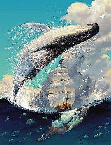 Animal Whale Paint By Numbers Kits UK For Adult GX2466