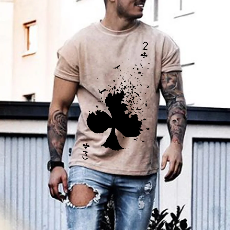 Mens Fashion Hugh Poker T-shirt / [viawink] /