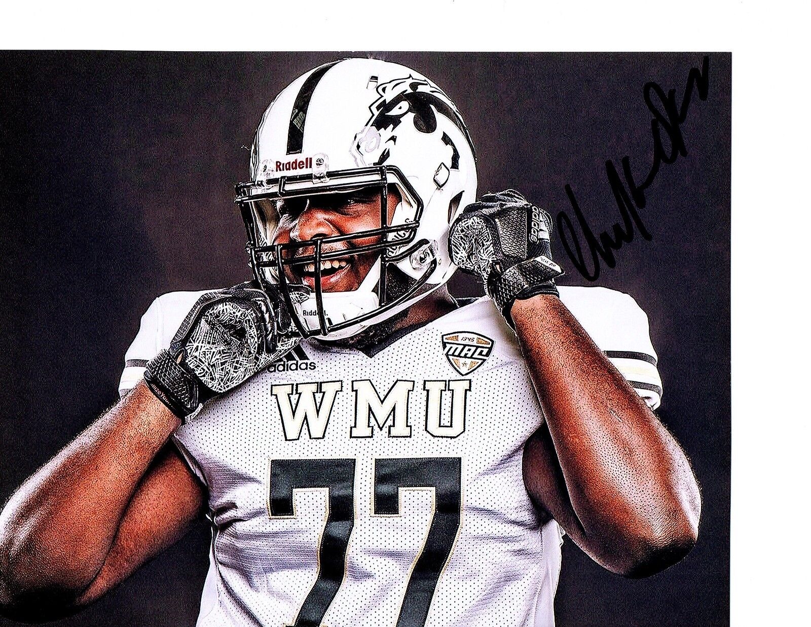 Chuks Okorafor Western Michigan Broncos signed autographed 8x10 football Photo Poster painting c