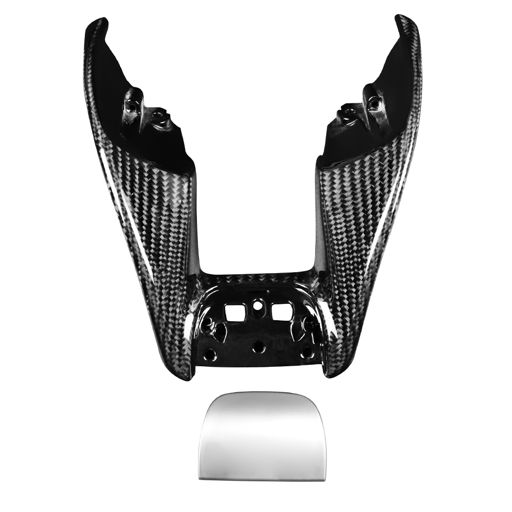 

Carbon Fiber Steering Wheel Lower Trim with Chrome for Mercedes W205 AMG, 501 Original