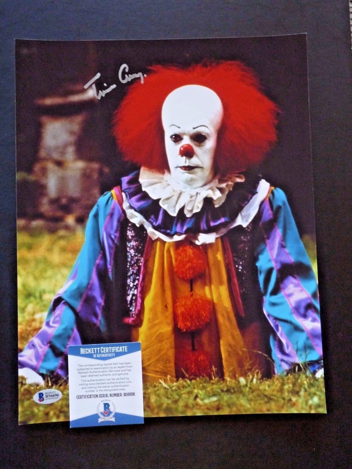 Tim Curry IT Movie Pennywise Signed Autographed 11x14 Photo Poster painting BAS Certified #3 F5