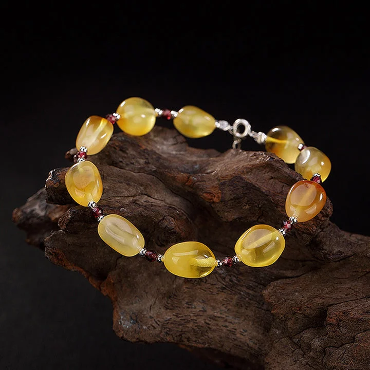 Amber Turquoise Garnet Confidence Focus Bracelet