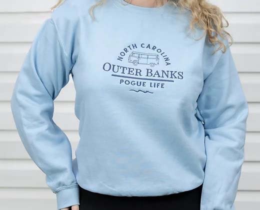 Blue Outerbanks crewneck