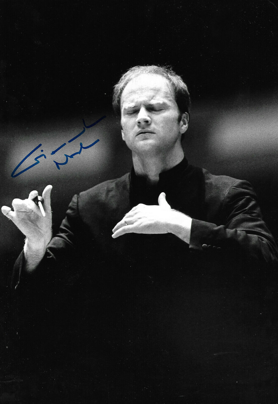 Gianandrea Noseda Conductor signed 8x12 inch Photo Poster painting autograph