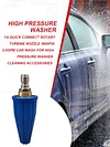 High Pressure Sprayer 1/4 Inch Quick Connector Pressure Washer Tips Turbo Nozzle