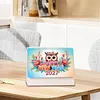 Animal 2027 DIY Paper Diamond Painting Calendar Set Special Shaped Drill Monthly Flip Tabletop Calendar Kit Handmade for Adults Beginners Gift Home Office Decor