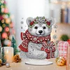 Diamond Painting Acrylic Winter Bear Desktop Diamond Art Kits for Table Decor