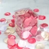 Artificial Burn Edge Silky Rose Petal Wedding Event Decor Scatter Flowers