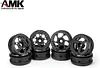 AMK Customized Supportting 4Pcs Carbon Fiber 12mm Hex Hub 1.9 Beadlock Wheels Rims for 1/10 RC Crawler Car Axial SCX10 TRX6 Gen8 Gelande TRX4 Upgrades (3)