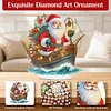 (US Local)Santa Claus & Boat DIY Table Top Diamond Painting Ornament Kits