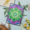 Mandala Flower 5D DIY Diamond Art Painting Notebook Kit 50 Pages A5 Rhinestone Art Painting Notebook Kit for Adults Beginners Holiday Birthday Gift