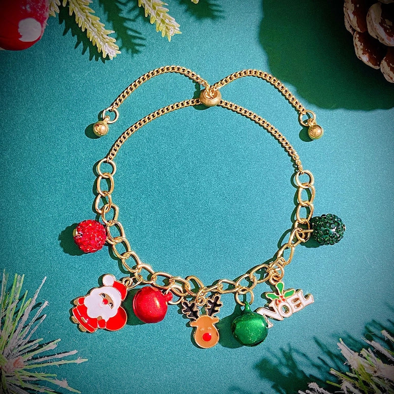 Style Geometric Alloy Plating Flakes Elk Christmas Women’s