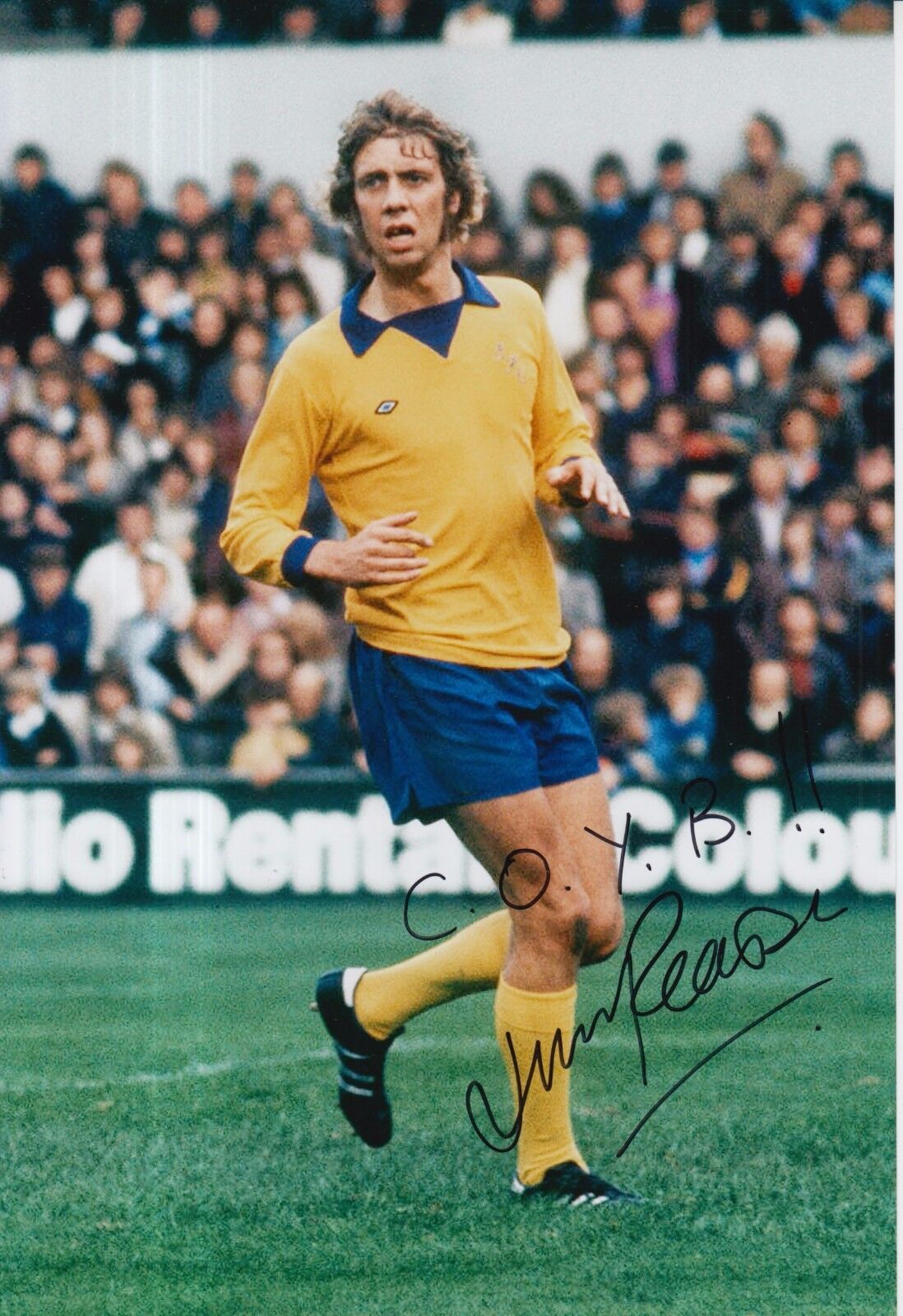 Jim Pearson Hand Signed Everton 12x8 Photo Poster painting 1.