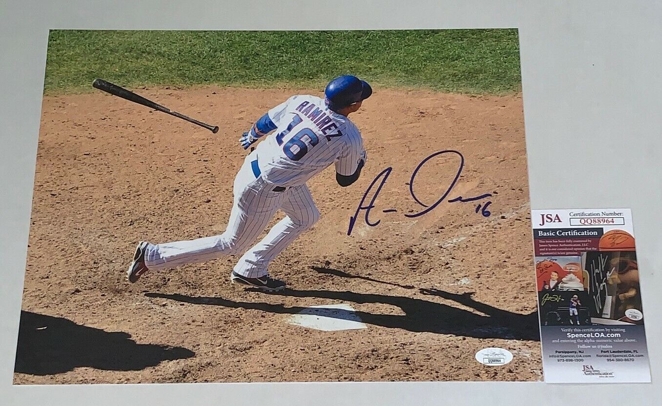 Aramis Ramirez signed Chicago Cubs 11x14 Photo Poster painting autographed JSA