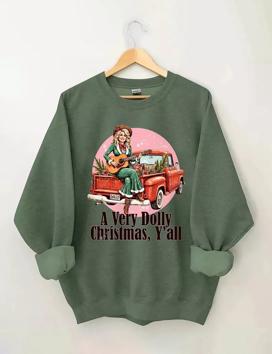 A Very Dolly Christmas,Y'all Sweatshirt