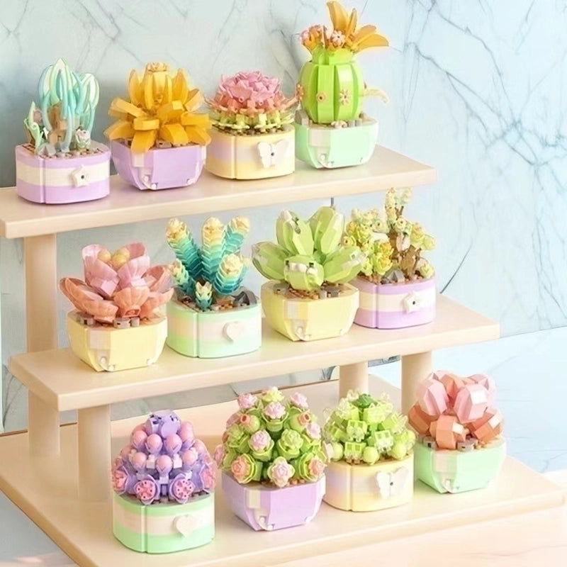 Building Toys Flower Plastic Toys