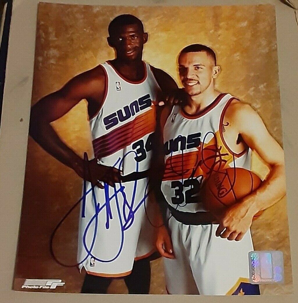 Jason Kidd Antonio McDyess Phoenix Suns SIGNED AUTOGRAPHED Photo Poster painting File 8x10 COA