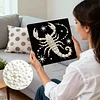 Scorpion DIY Pearl Art Diamond Painting Kit for Adult Home Decor 25x25cm With Frame
