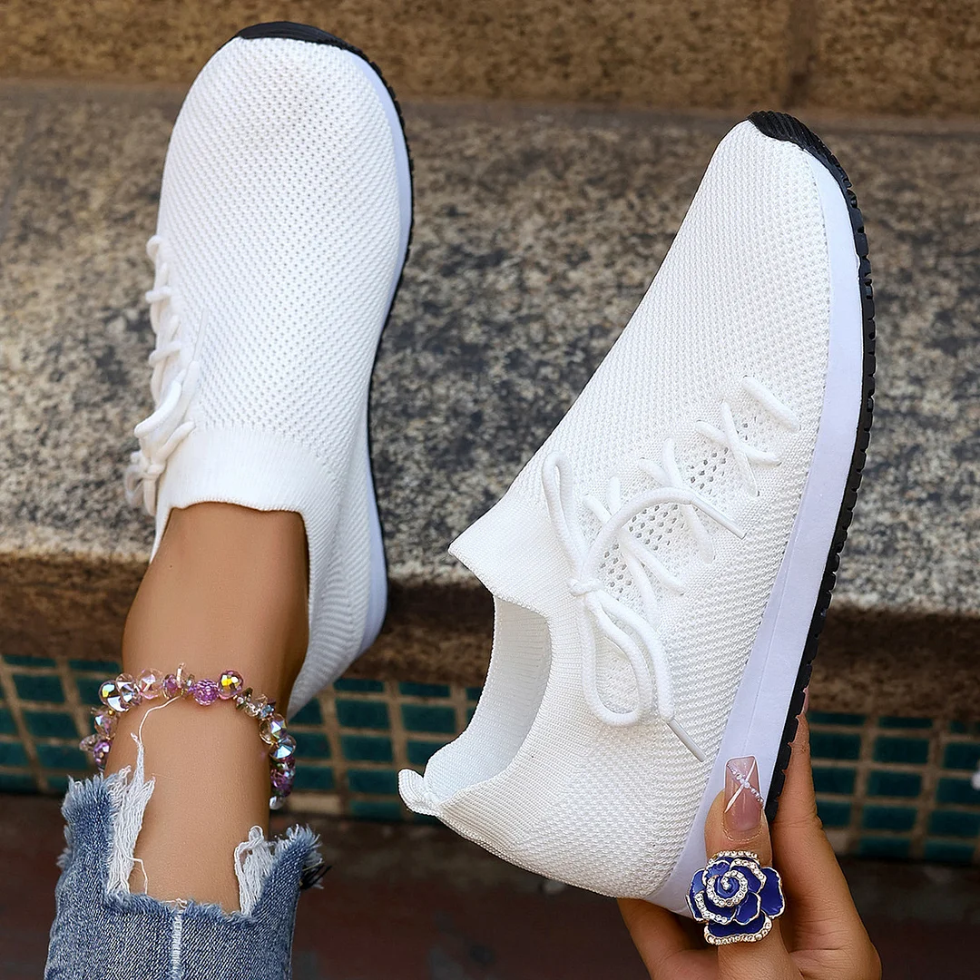 Yyvonne Dragged Girl Flying Weave A Foot Pedal Half Mother Driving Shoes Net Shoes Without Heel Walking Shoes Head Breathable