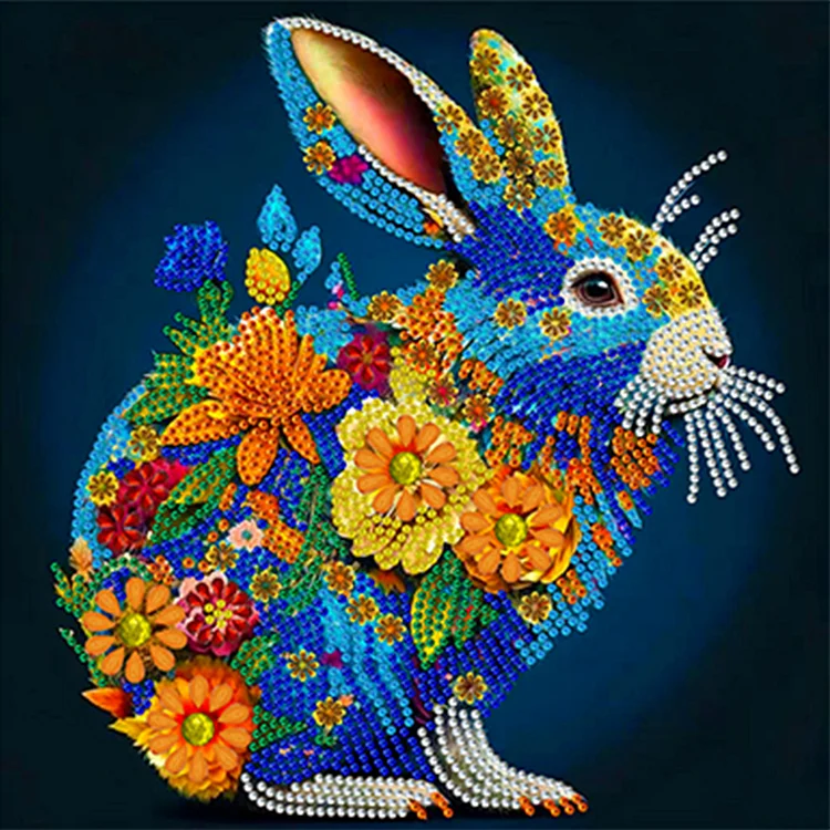 12 Zodiac Rabbits 30*30CM(Canvas) Special Shaped Drill Diamond Painting gbfke