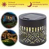 Solar Powered Deck Step Stair Lights Mandalas Theme Waterproof Fence Light Decorative Mandalas Lights for Garden Post Patio Backyard Yard Decor